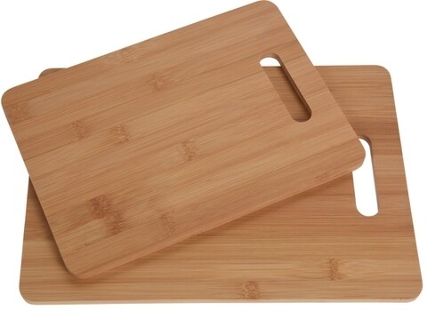 Set 2 tocatoare Bamboo, 28x20x1 cm/33x23.7x1 cm, bambus