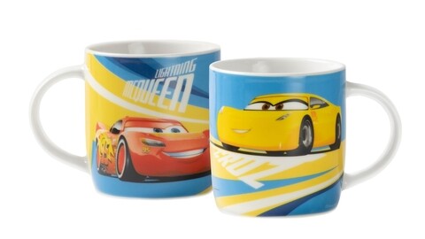 Cana cars, disney, 370 ml, portelan, multicolor
