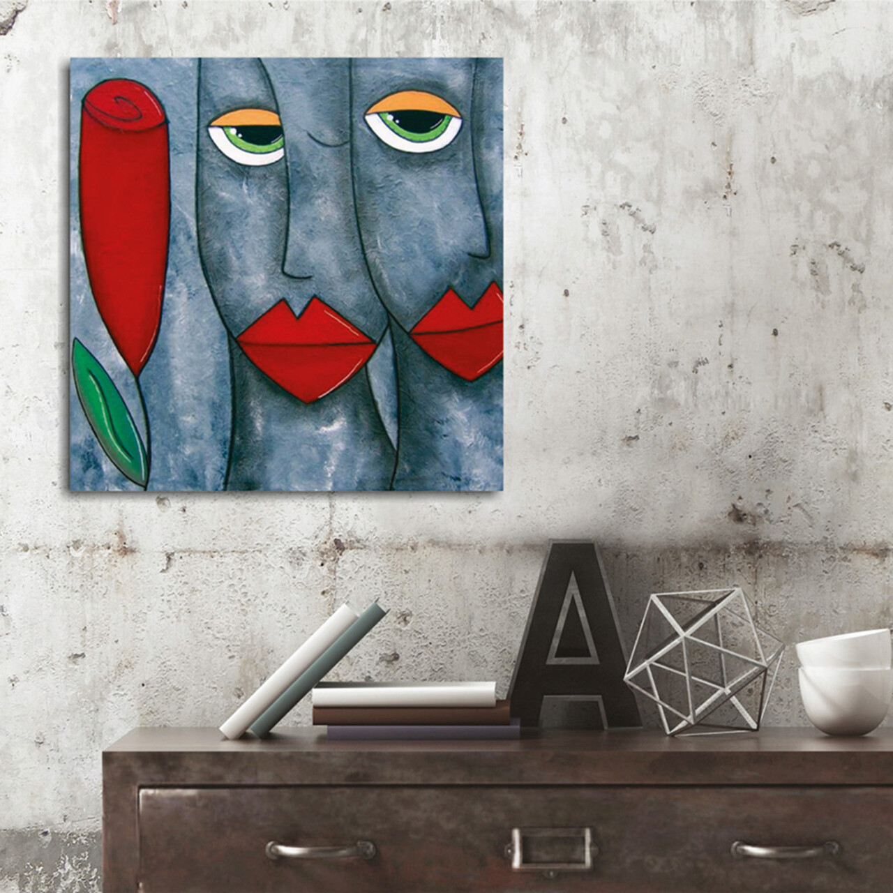 Tablou decorativ, KC129, Dimensiune: 45 x 45 cm, Multicolor - view 2