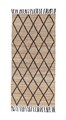 Covor Shaila, Bizzotto, 70x140 cm, iuta, natural/negru