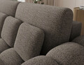 Canapea extensibila 3 locuri ELTAP, Cotonn, 256x119x105 cm, lemn/poliester, maro