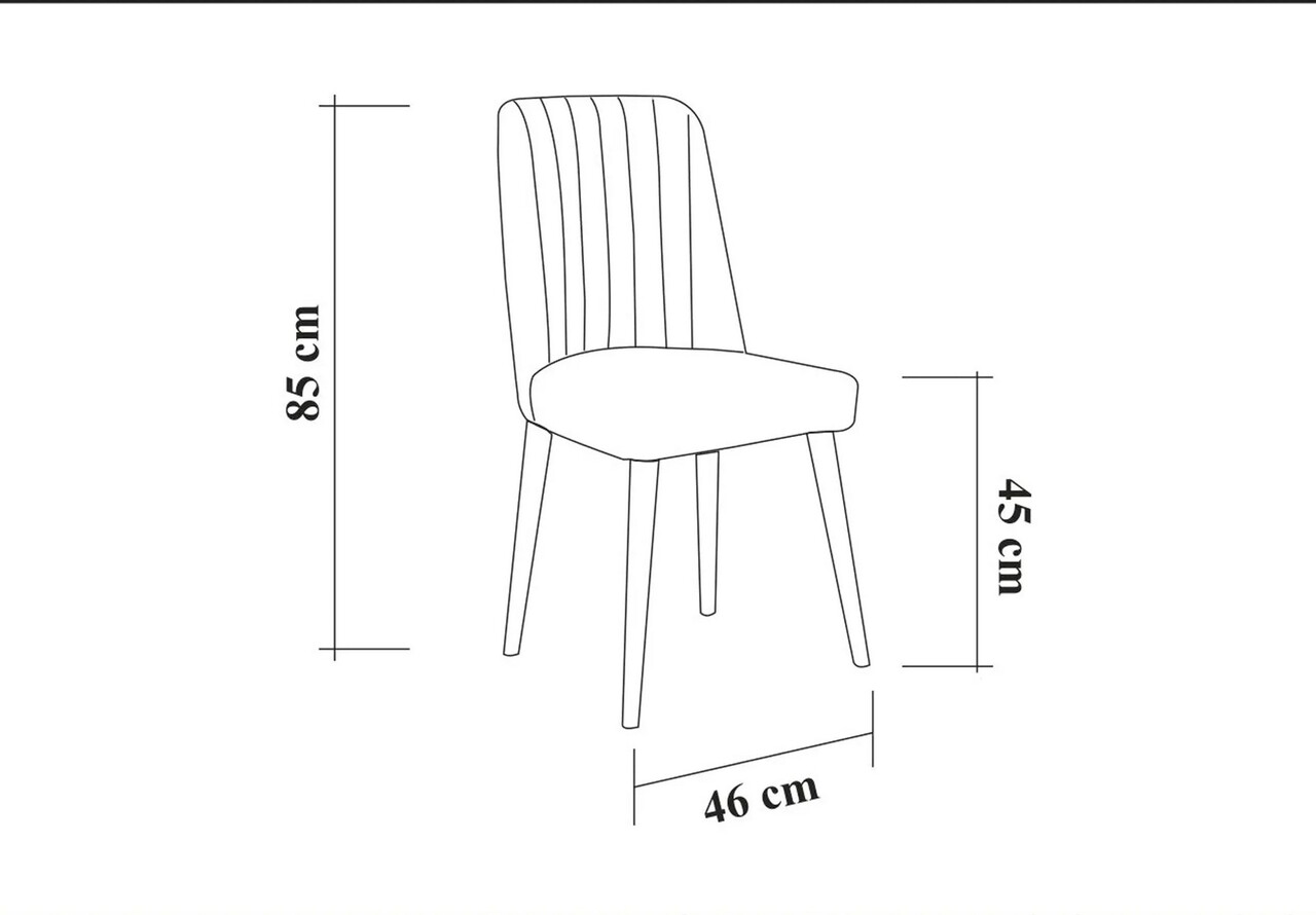 Set masa extensibila si scaune, 3 piese, Hanah Home, Vina 1005 3, Alb / Crem - imagine 10