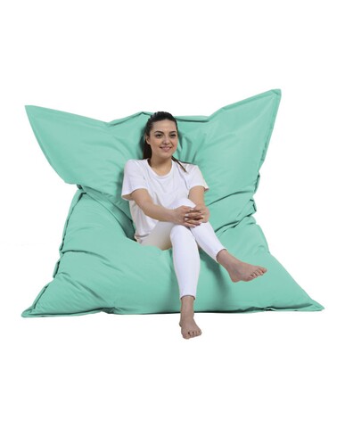 Fotoliu puf, Bean Bag, Ferndale Giant, 140 x 180 cm, poliester impermeabil, turcoaz 140 imagine model 2022