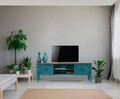 Comoda TV, Ephelia, Ada TV, 150x40x50 cm, MDF , Turcoaz