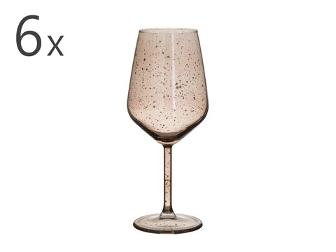 Set 6 pahare pentru vin InArt, 6.5×22 cm, 490 ml, sticla inart