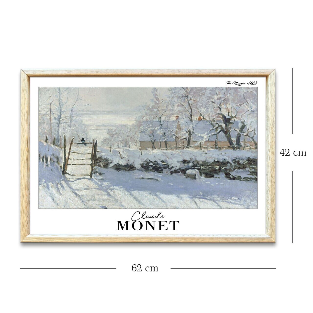 Tablou decorativ, 4262AHSMONET-012, Lemn masiv, Fundal: 100% MDF (Grosime: 2,7 mm), Multicolor - view 5