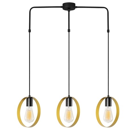 Candelabru Opviq, Halka - 6241, 20x84x130 cm, 3 x E27, 100 W, negru/auriu