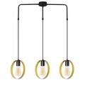 Candelabru Opviq, Halka - 6241, 20x84x130 cm, 3 x E27, 100 W, negru/auriu