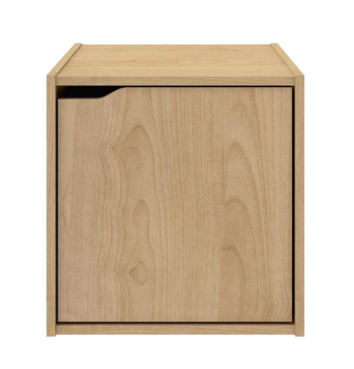 Raft modular Composite Cube W-Door, Bizzotto, 35x35x35 cm, PAL/MDF, natural - 1 | YEO