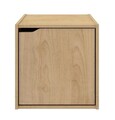Raft modular Composite Cube W-Door, Bizzotto, 35x35x35 cm, PAL/MDF, natural