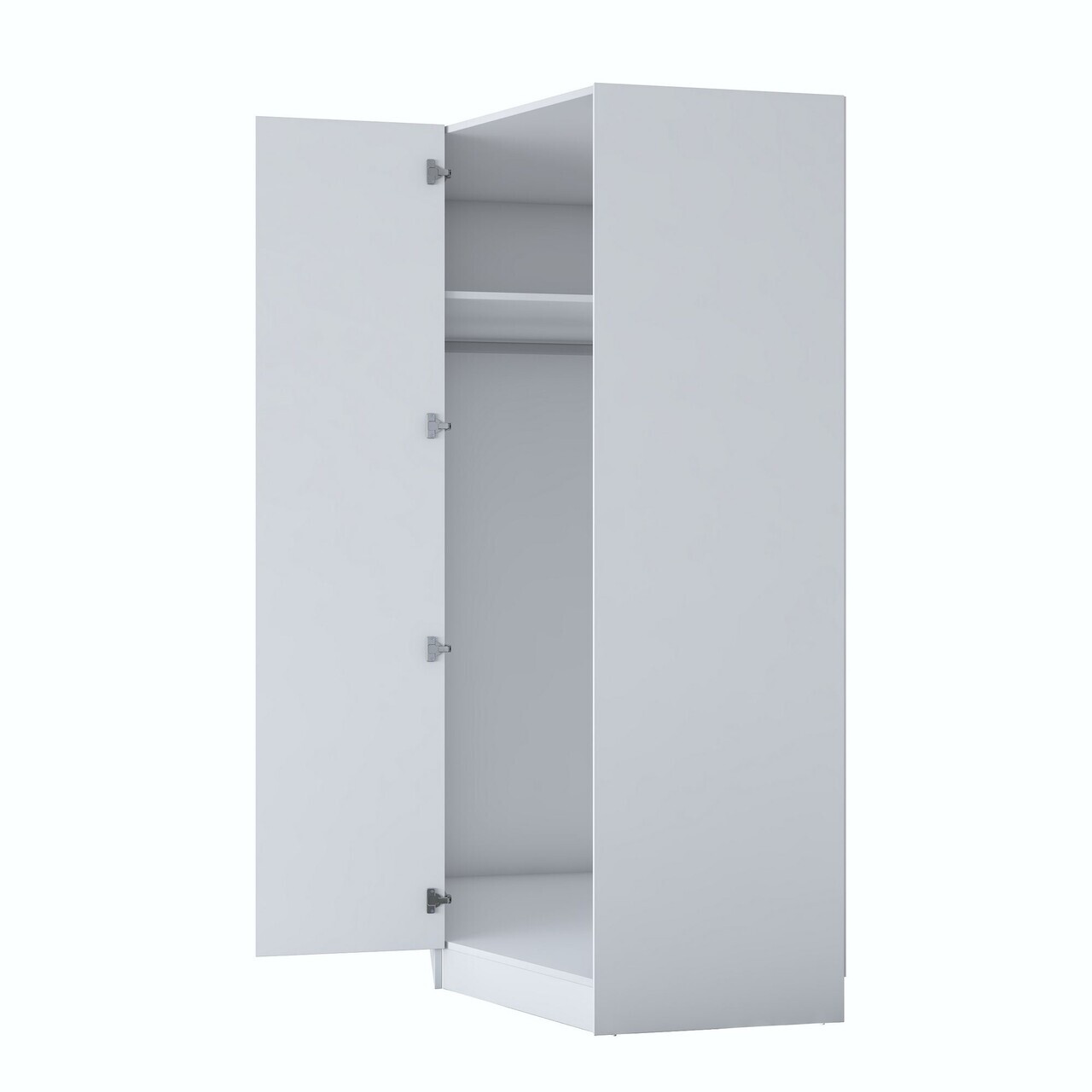 Dulap pentru haine, Hanah Home, BA191, 91x210x57.5 cm, PAL melaminat, Alb - view 10