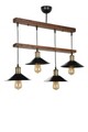 Lustra, Luin, 534LUN3410, Lemn, Maro / Negru
