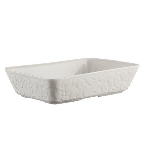 Tava pentru copt, Mason Cash, Forest, 31 x 20 x 7 cm, ceramica, alb