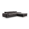 Coltar extensibil dreapta 3 locuri ELTAP, RT-04SO, Grayson, 278x205x92 cm, lemn/poliester, gri