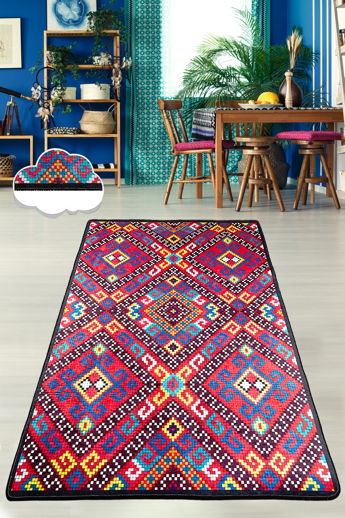 Covor, Jelo, 140x190 cm, Multicolor