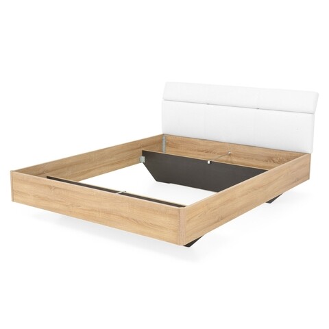 Pat 160x200 cm, kylie, l.212 l.165 h.96, pal/piele ecologica, sonoma/alb
