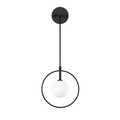 Aplica de perete, Fulgor, 942FLG2105, Metal, Alb/Negru