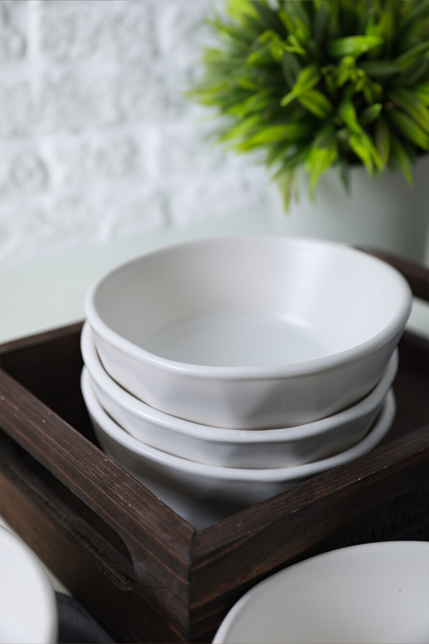 Set de boluri pentru aperitive (6 piese), L'essentiel Maison, 275KRM2427, Antibacterian, Alb - view 2