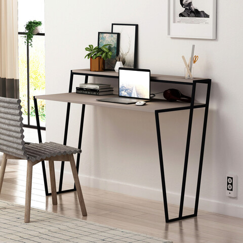 Birou, Decortie, Pal, 123×91.5×50 cm, Mocha Decortie