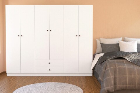 Dulap pentru haine, Glenevis, Royal 506180, 180x180x43 cm, Alb 180x180x43 imagine 2022