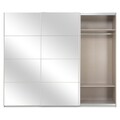 Dulap inalt cu 3 usi culisante, Mira, 271 x 62 x 229 cm, pal/oglinda, sonoma
