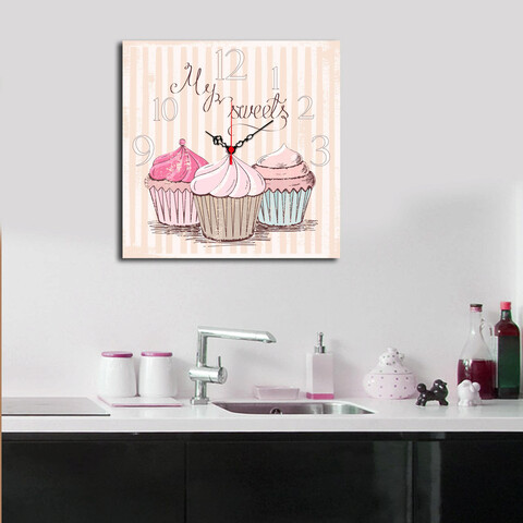 Ceas de perete, msk-13, mdf, dimensiune: 40 x 40 cm, multicolor