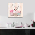 Ceas de perete, Msk-13, MDF, Dimensiune: 40 x 40 cm, Multicolor