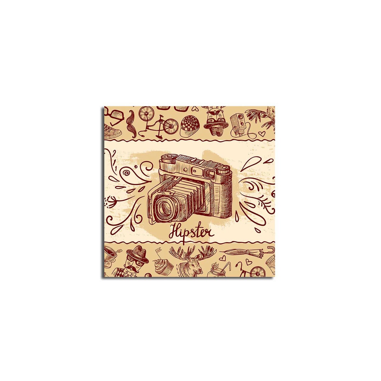 Tablou decorativ, 4545K-110, Canvas, Dimensiune: 45 x 45 cm, Multicolor