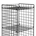 Corp biblioteca, Puqa Design, Elvis, 137.5x37x35 cm, Metal, Negru