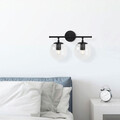 Aplica de perete, Fulgor, 942FLG2156, Metal, Negru
