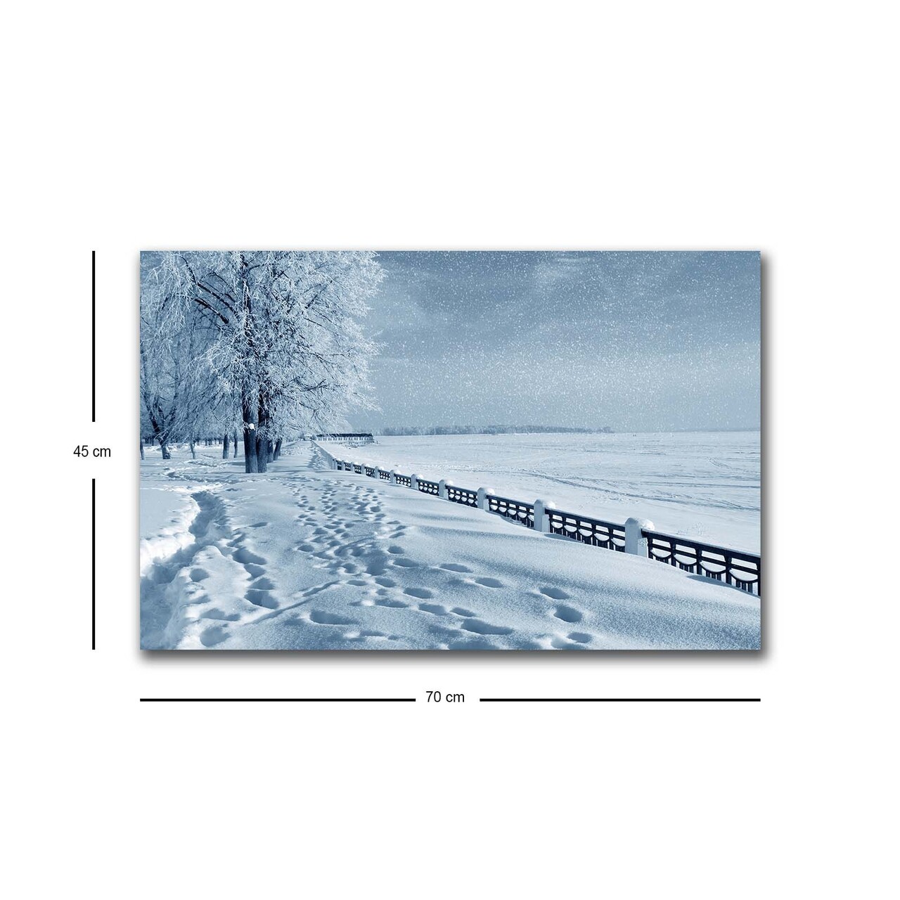 Tablou decorativ cu lumina LED, 4570HDACT-045, Dimensiune: 45 x 70 cm, Multicolor - view 4