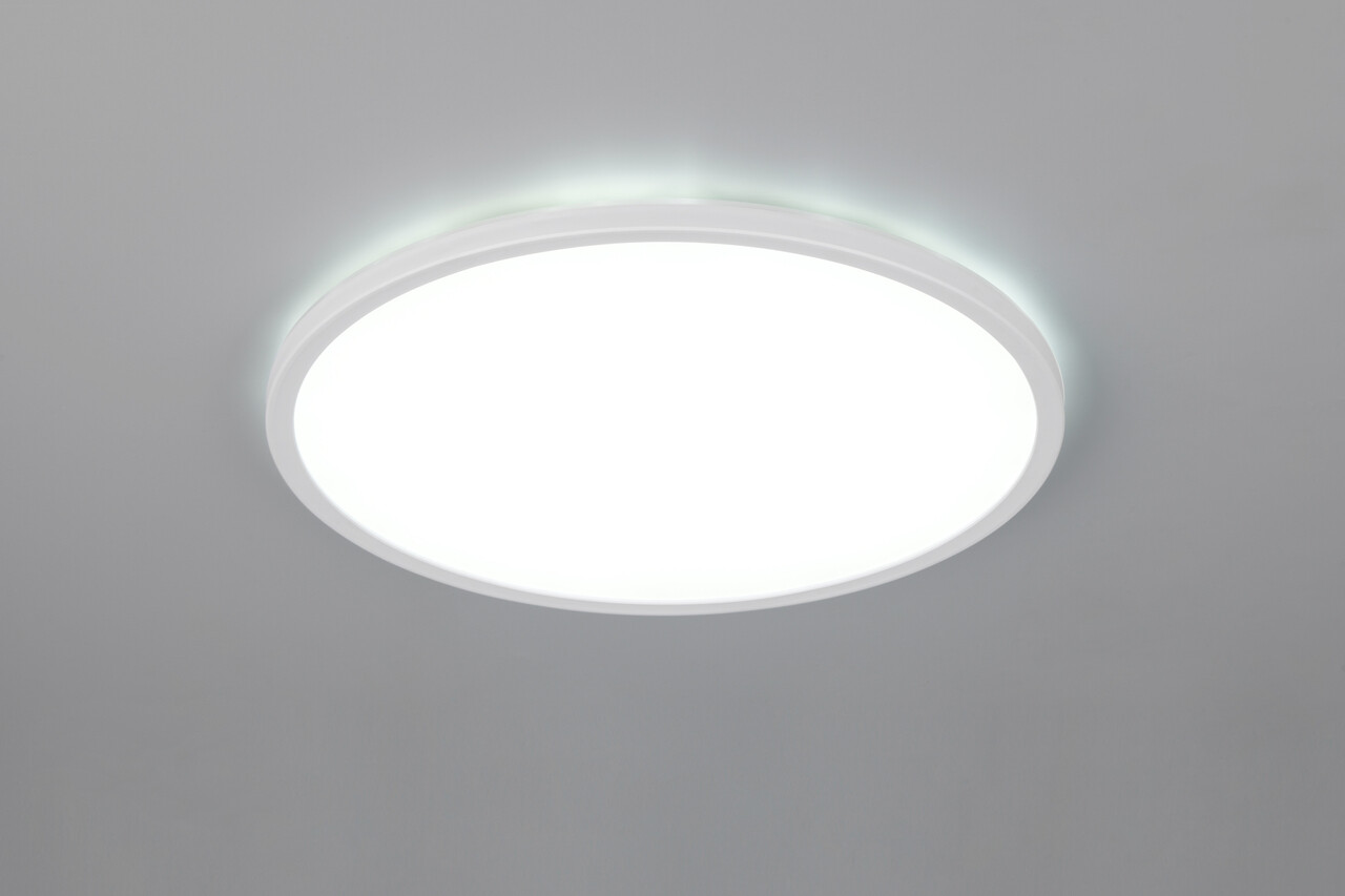 Plafoniera Joko, RL NOW, 42x3 cm, 22W, 1x SMD, plastic, alb