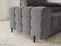 Coltar extensibil dreapta 3 locuri ELTAP, RT-04AU, Fectory, 346x205x93 cm, lemn/poliester, gri inchis