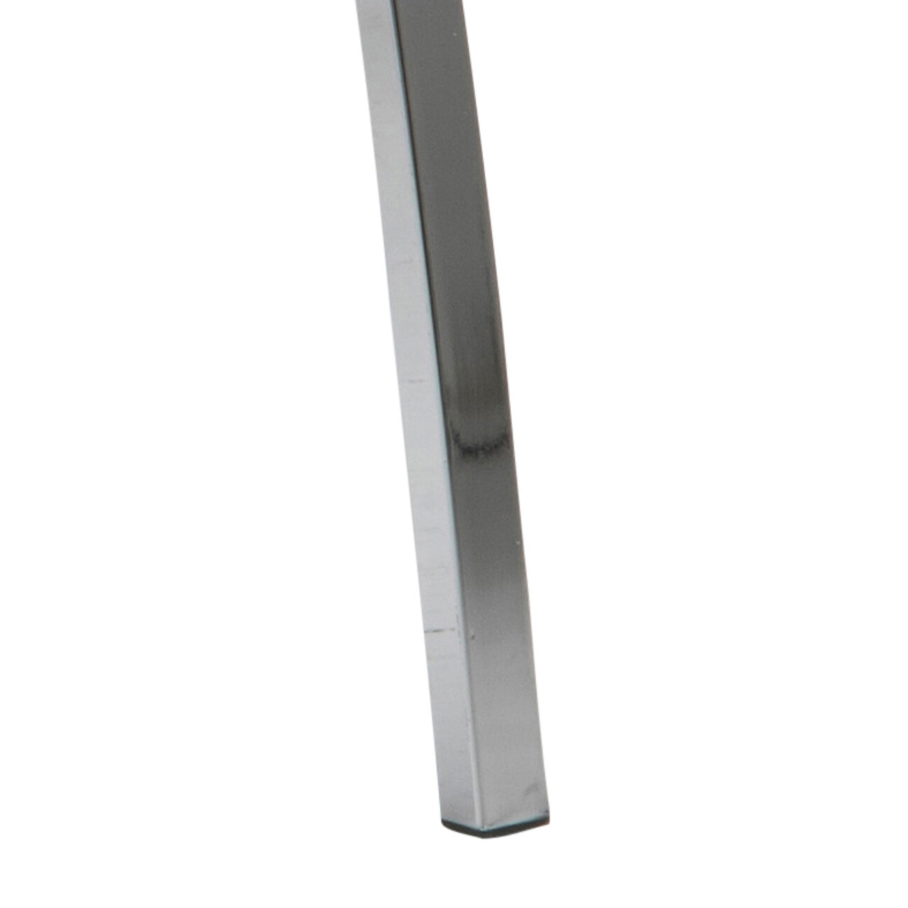 Scaun Asama, Actona, 43.5x57x95 cm, piele ecologica/otel, negru/crom - view 2