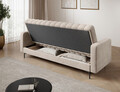 Canapea extensibila 3 locuri ELTAP, Roneyy, 212x89x86 cm, lemn/poliester, bej deschis