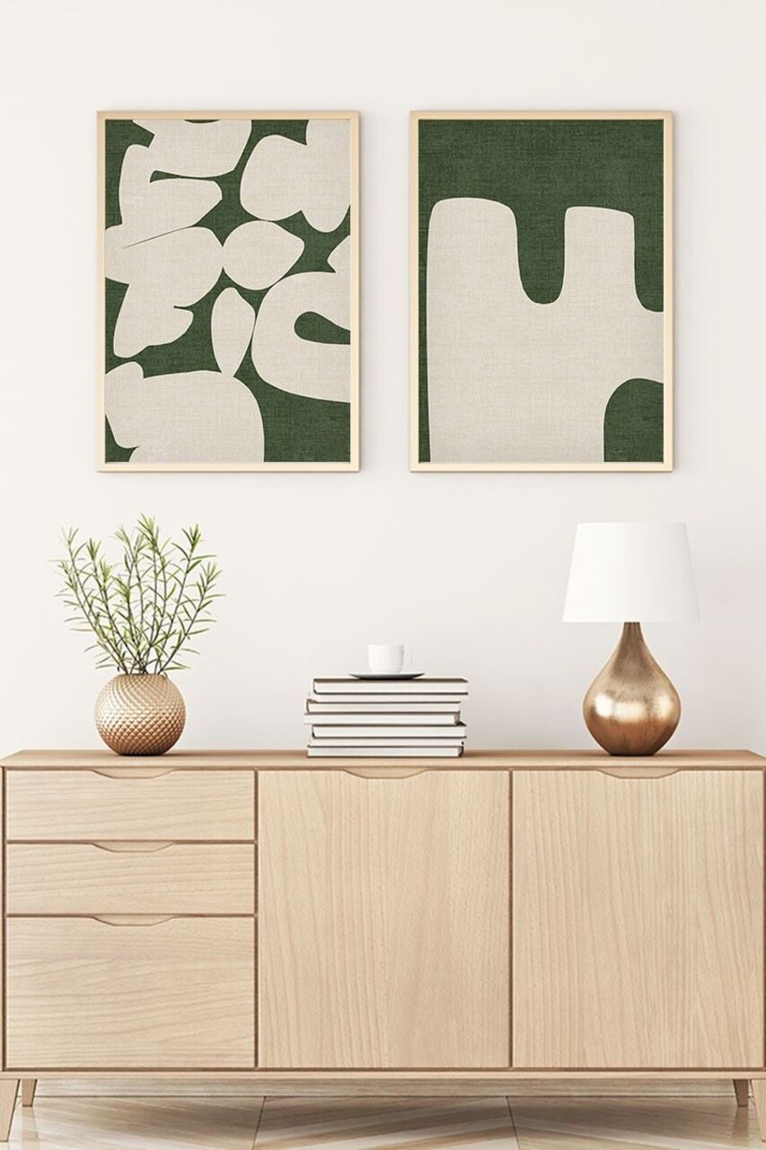 Set 2 tablouri decorative, Huhu202, Cadru: 100% LEMN MASIV (Grosime: 2,5 cm), Multicolor - view 4