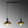Lustra, Opviq, 892OPV1587, Fier, Negru