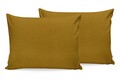 Set 2 fete de perna, 60x60 cm, 100% bumbac ranforce, Beverly Hills Polo Club, BHPC 041, galben mustar