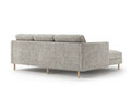 Coltar stanga 3 locuri, Eden, Micadoni, 223x150x90 cm, tesatura structurata, bej melange