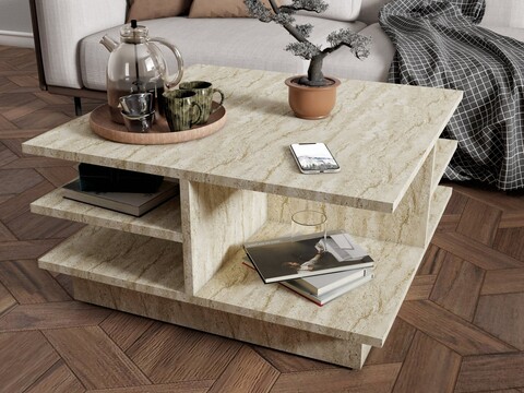 Masuta de cafea, Mod Design, Skull, Travertin
