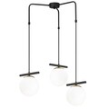 Lustra, Opviq, 892OPV1616, Fier, Alb/Negru