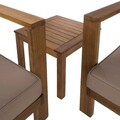 Masuta de cafea pentru gradina Nina, 40 x 40 x 40 cm, lemn de acacia, natural