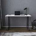 Birou, Retricy, Kane, 120x60x74.8 cm, PAL, Alb/Negru