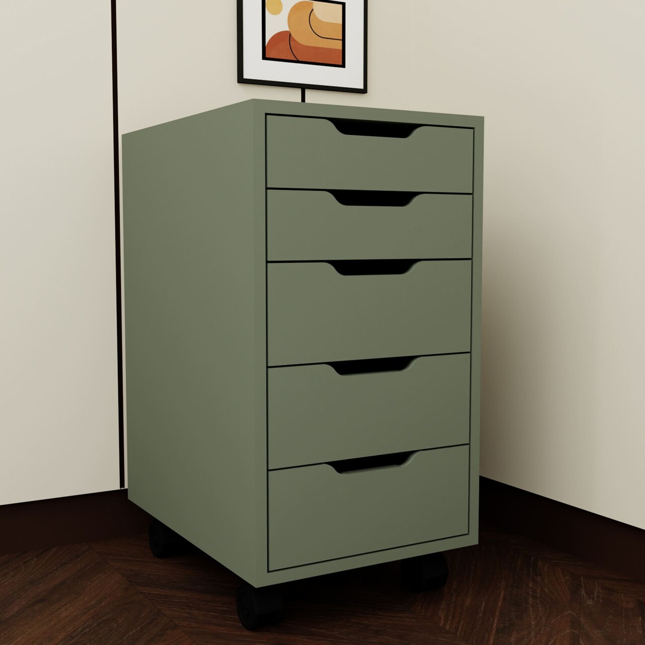 Dulap multifunctional, Miwood, Caisson 1600-78, Verde - 1 | YEO