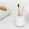 Suport periute si pasta de dinti, Brabantia, MindSet, 8.1x8.1x9.4 cm, otel, Alb
