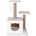 Casă pentru pisici, Paws & Whiskers, Lotti, MATERIAL TEXTIL WELSOFT, Alb