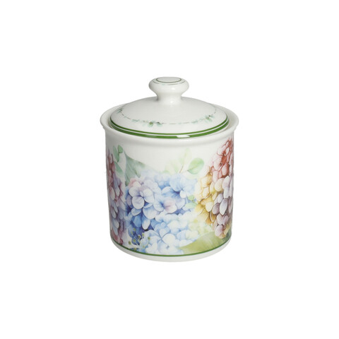 Zaharnita cu capac, Flora, Brandani, D8.5x11.5 cm, 250 ml, portelan New Bone China
