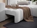 Coltar extensibil dreapta 4 locuri ELTAP, Bon-50, Bonett, 250x175x92 cm, lemn/poliester, gri deschis