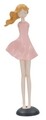 Decoratiune Dolly, Mauro Ferretti, 12x9x40.5 cm, polirasina, roz