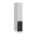 Dulap pentru bucatarie, Hanah Home, Minar, 40x222x58 cm, Alb / Antracit